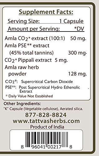 Tattva's Herbs Superfruit Amla Supplement Vitamin C - 240 Capsules - image 2