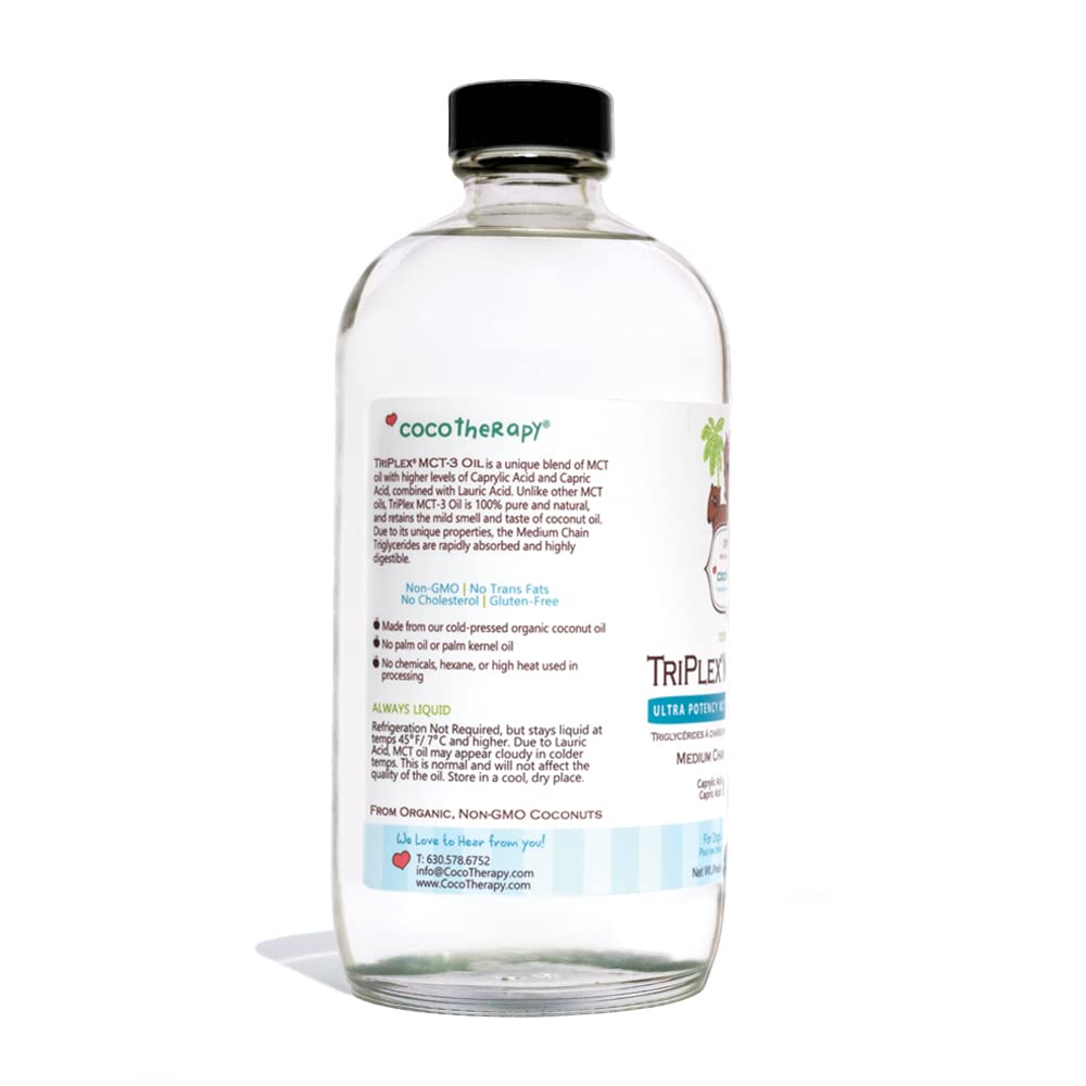 CocoTherapy Triplex MCT-3 Oil, 100% Pure Natural - 16 oz. - image 2