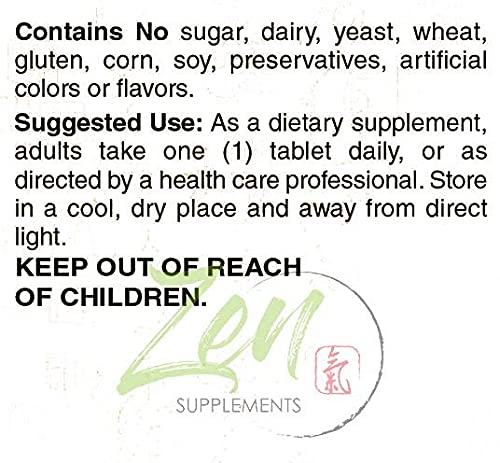 Zen Supplements Buffered Vitamin C 1000mg - 250 Tablets - image 4