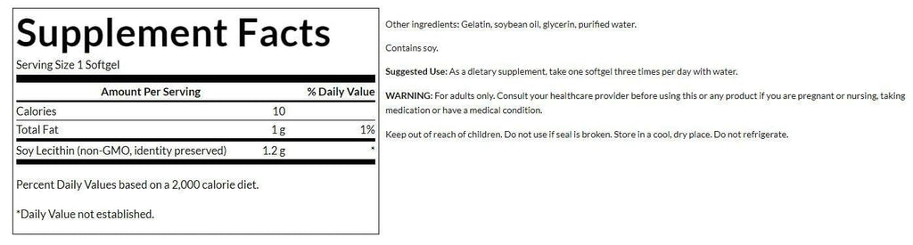 Swanson Soy Lecithin Non-GMO - 90 Softgels - image 2