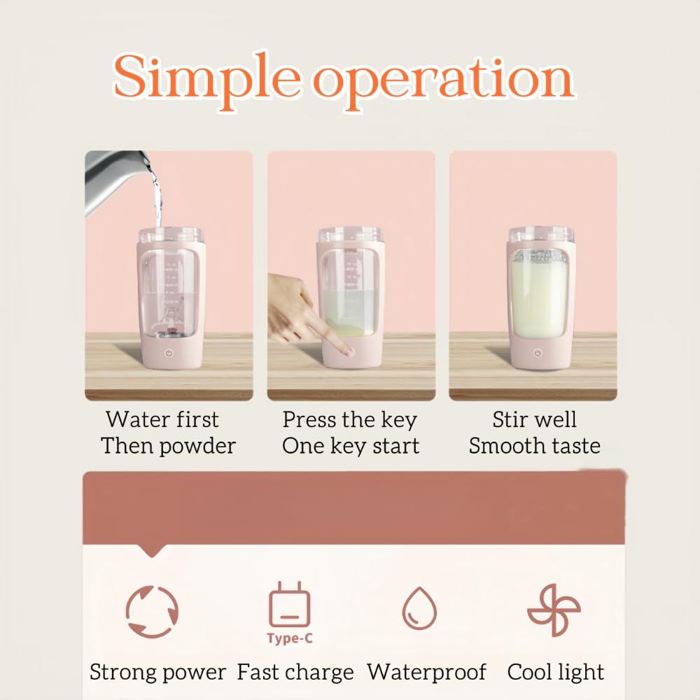 TDXVPB Self Electric Protein Shaker Bottle with Powder Box Automatic