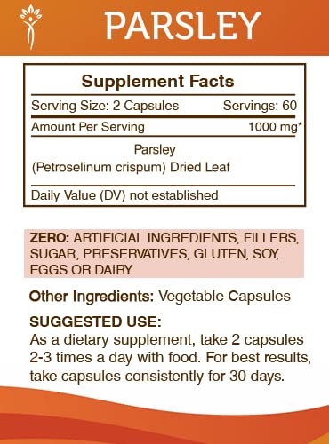Secrets of the Tribe Parsley 60/120 Capsules