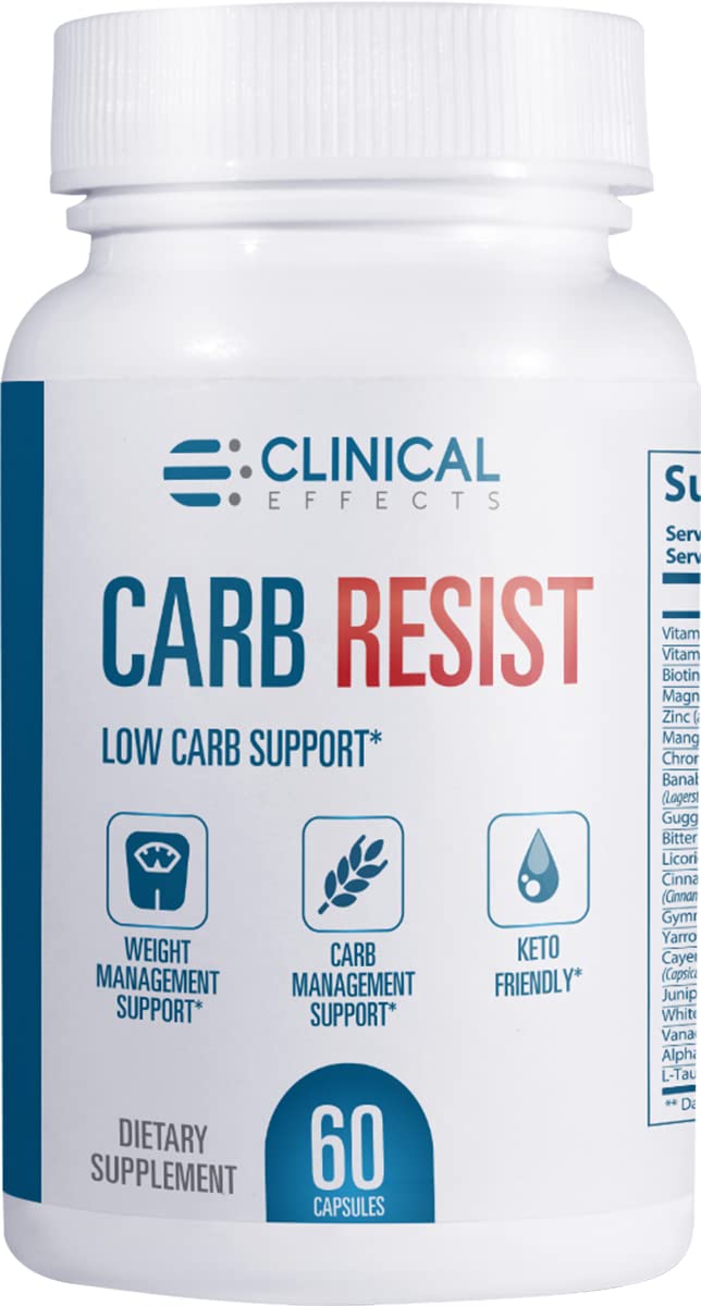 Clinical Effects Carb Resist Carb Blocker with Vitamin C - 60 Capsules