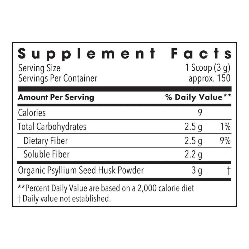 Metabolic Maintenance Organic Psyllium Husk Powder - 1 lb - image 2