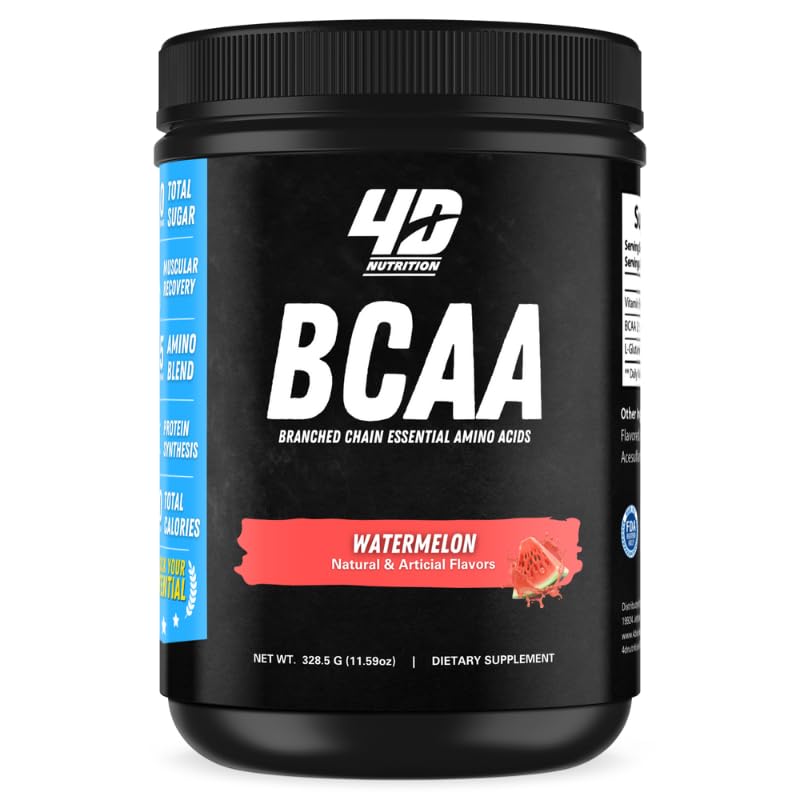 4D NUTRITION BCAA Powder for Recovery and Endurance - 45 Servings