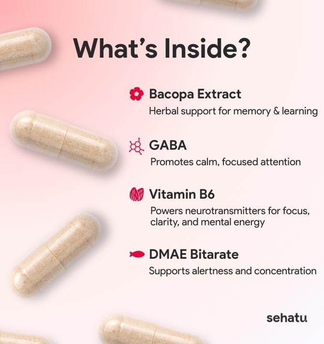 SEHATU Focus Plus Cognitive Performance Enhancer - 60 Capsules - image 3