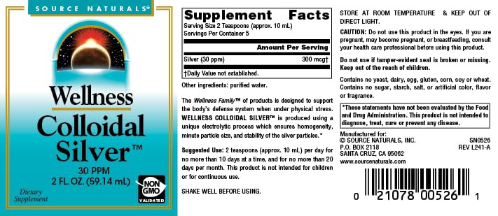 Source Naturals Wellness Colloidal Silver - 2 Fl Oz - image 5