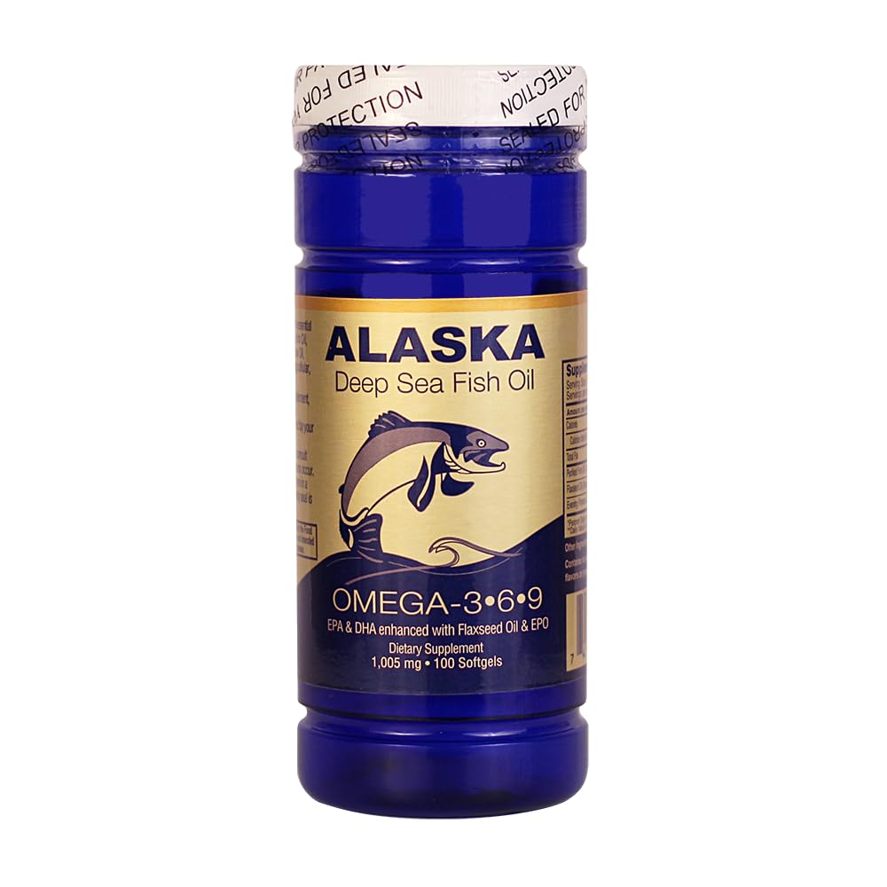 NCB Alaska Deep Sea Fish Oil Omega 3-6-9 - 100 Softgels
