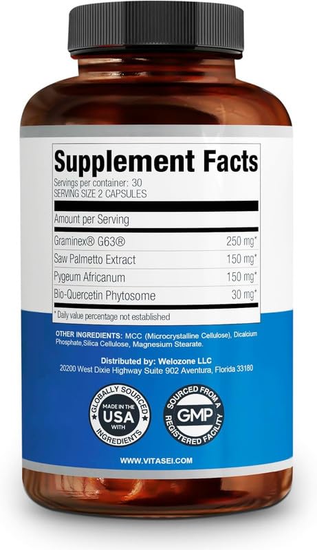 VITASEI Prostabionic Prostate Dietary Supplements for Men W/Saw