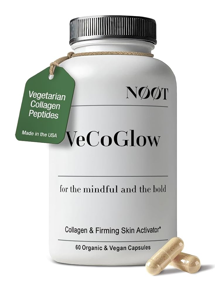 NØØT VeCoGlow Vegetarian Collagen for Skin & Hair - 60 Capsules