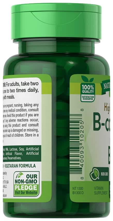 Nature's Truth High Potency B-Complex Plus B-12 Tablets - 180 Count - image 4
