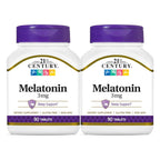 21st Century Melatonin 3 mg Sleep Support - 180 Tablets