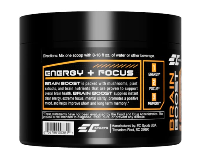EC Sports Brain Boost Nootropic + Energy