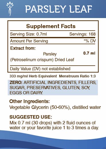 Secrets of the Tribe Parsley Leaf Alcohol-Free Liquid Extract - image 8