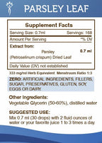 Secrets of the Tribe Parsley Leaf Alcohol-Free Liquid Extract