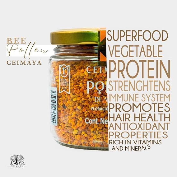 CEIMAYÁ Raw Bee Pollen Granules Natural Energy & Immunity - 7 oz - image 8