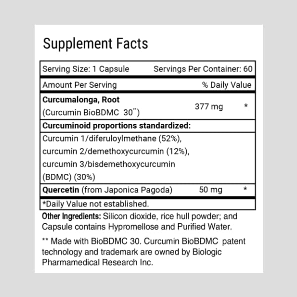Advanced Bionutritionals Curcumitol-Q Curcumin with Quercetin - 60 Capsules - image 4