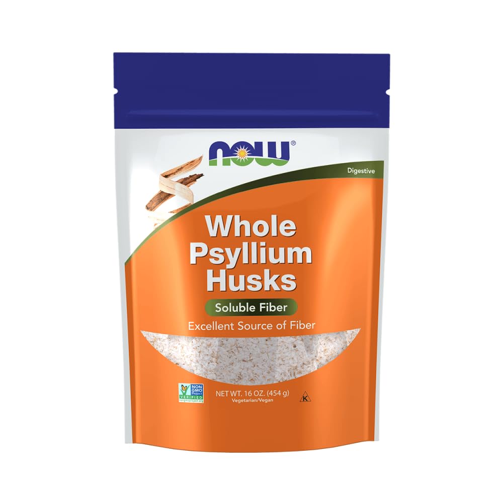 Now Foods Psyllium Husk Whole Fiber - 48 oz (Pack of 3)