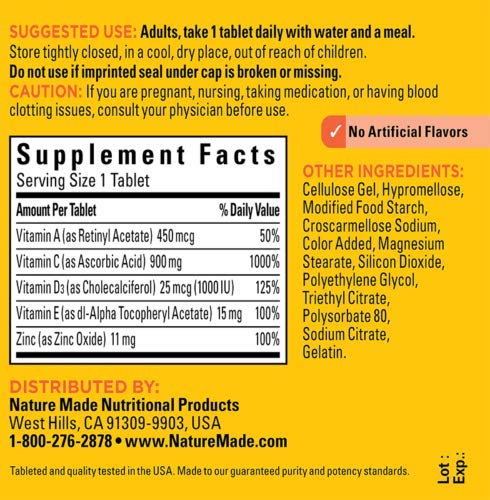 Outccogo Nature Made Super C Immune Complex - 200 Tablets - image 4