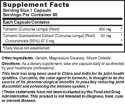 Nature's Blend Turmeric 500 mg - 60 Capsules - image 3