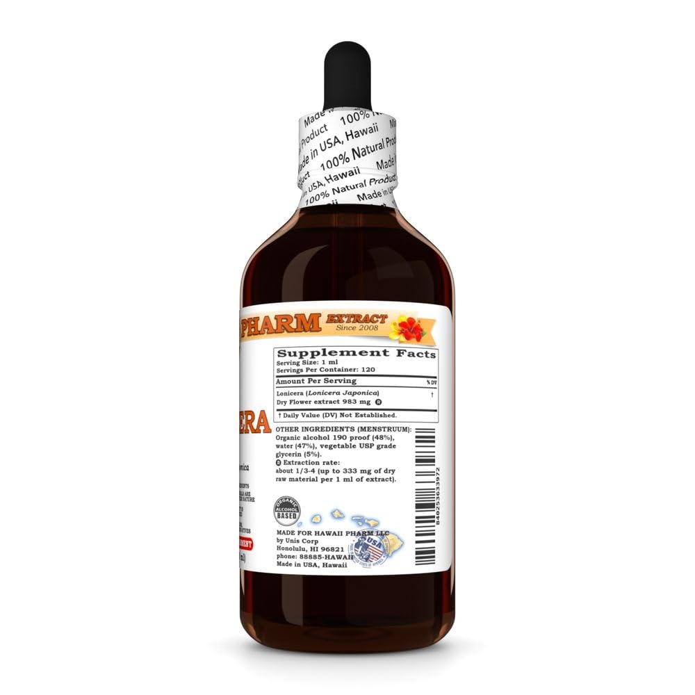 Hawaii Pharm Lonicera (Lonicera Japonica) Flower Liquid Extract