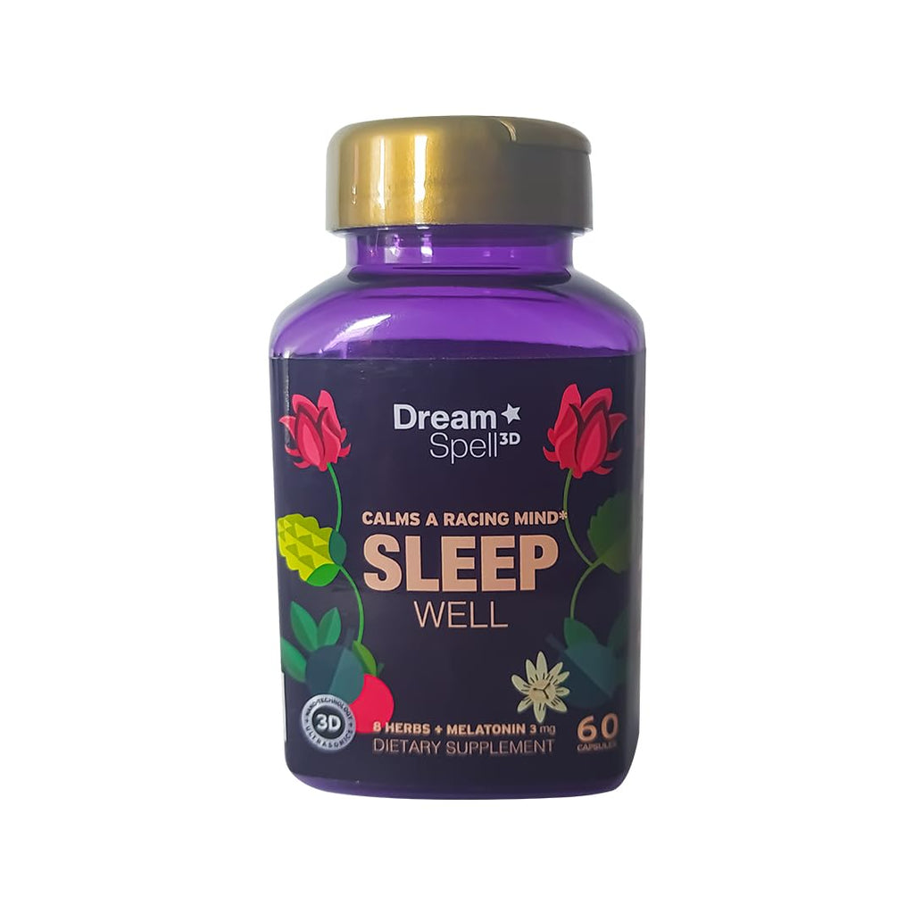 Dream Spell 3D Natural Sleep Aid with Melatonin & GABA - 60 Capsules