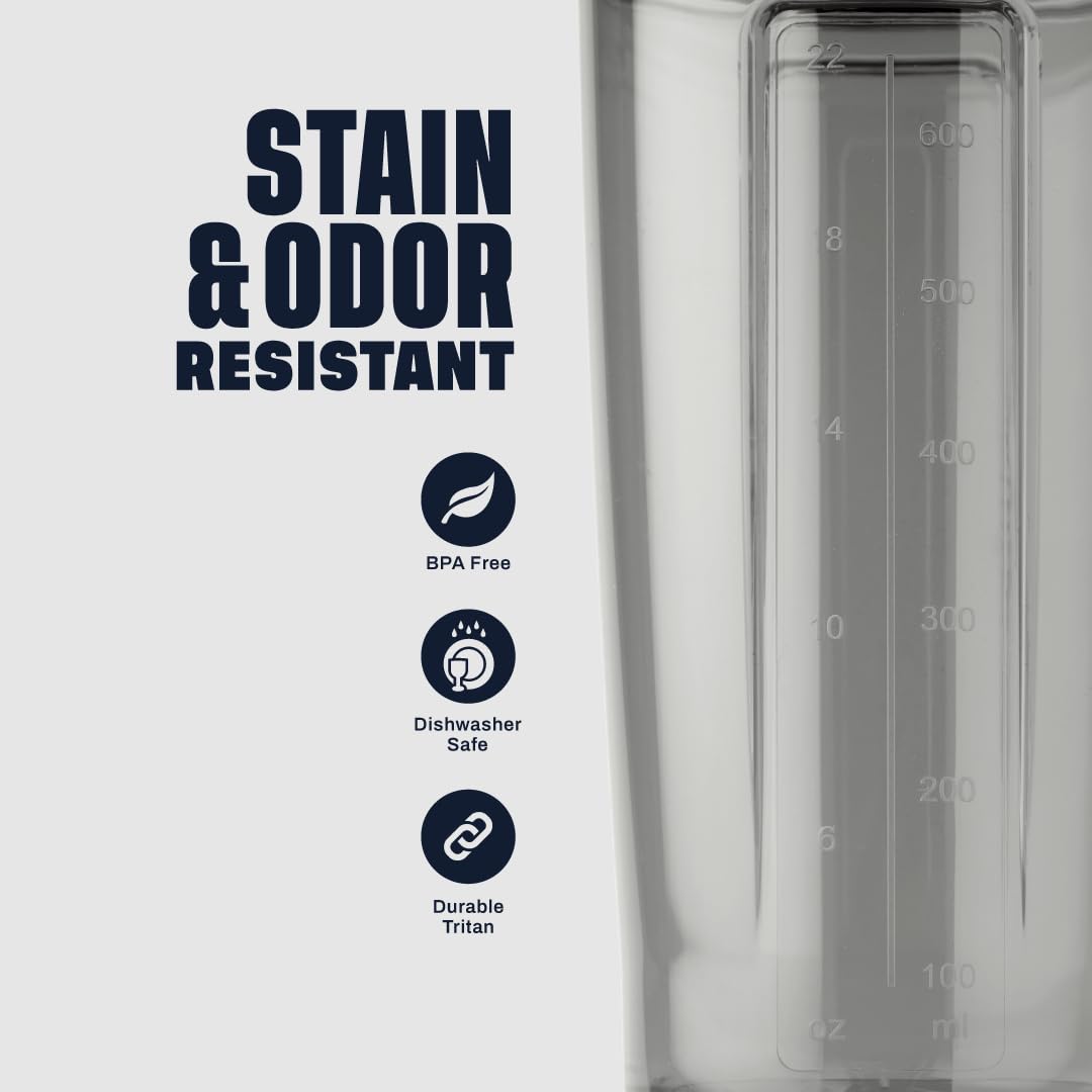 BlenderBottle Shaker Bottle Pro Series Perfect for Protein Shakes