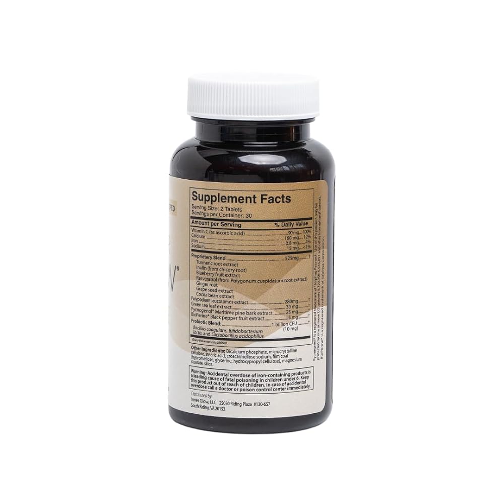 Inner Glow Age Defense Vitamins Antioxidant Skin Support - 60 Capsules - image 3