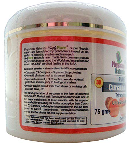 Physician Naturals Curcumin C3 Reduct Powder - 75 Grams - image 3