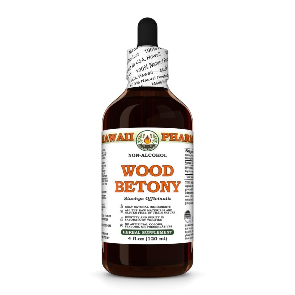 Hawaii Pharm Wood Betony (Stachys officinalis) Herb Alcohol-Free