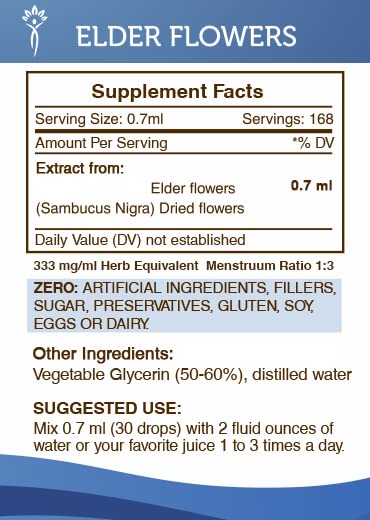 Secrets of the Tribe Elder Flowers Alcohol-Free Tincture - 4 fl oz - image 4