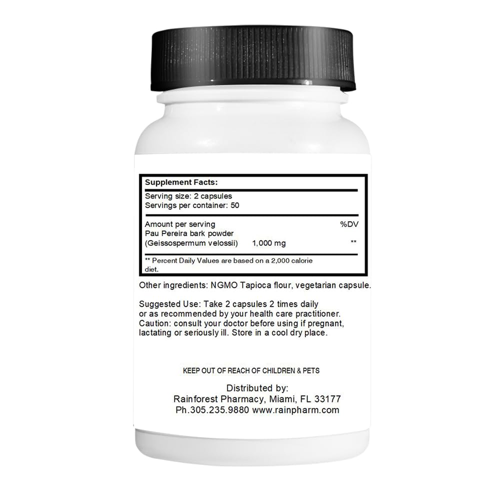 HOPESO Pau Pereira 500 mg - 100 Vegetarian Capsules - image 3