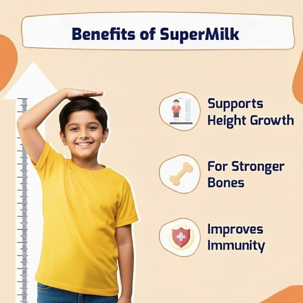 Generic Supermilk Height+ Whey Protein Powder for Boys 8-12Y - 400g - image 4