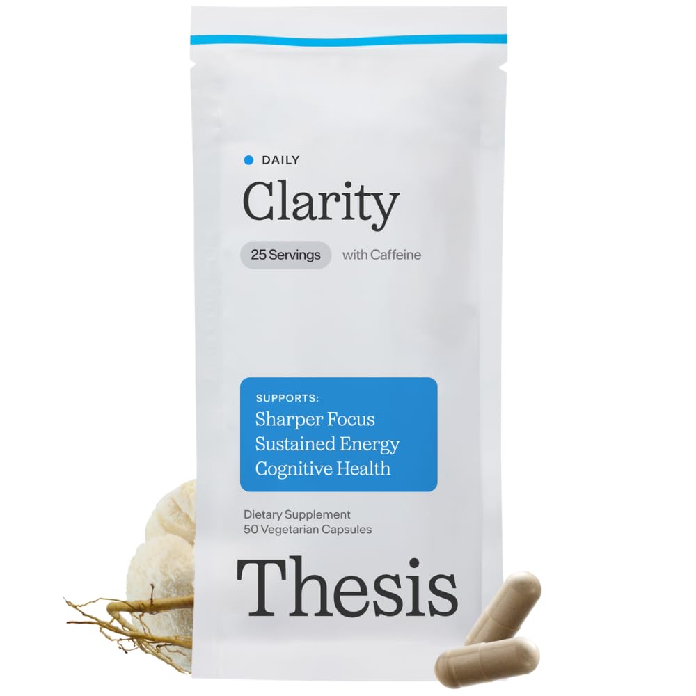 THESIS Clarity Nootropic Supplement for Men & Women with Lions Mane