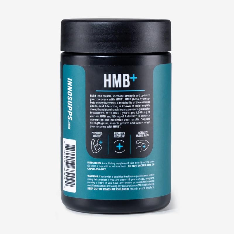 InnoSupps HMB+ 1500mg Muscle Recovery - 120 Capsules - image 2
