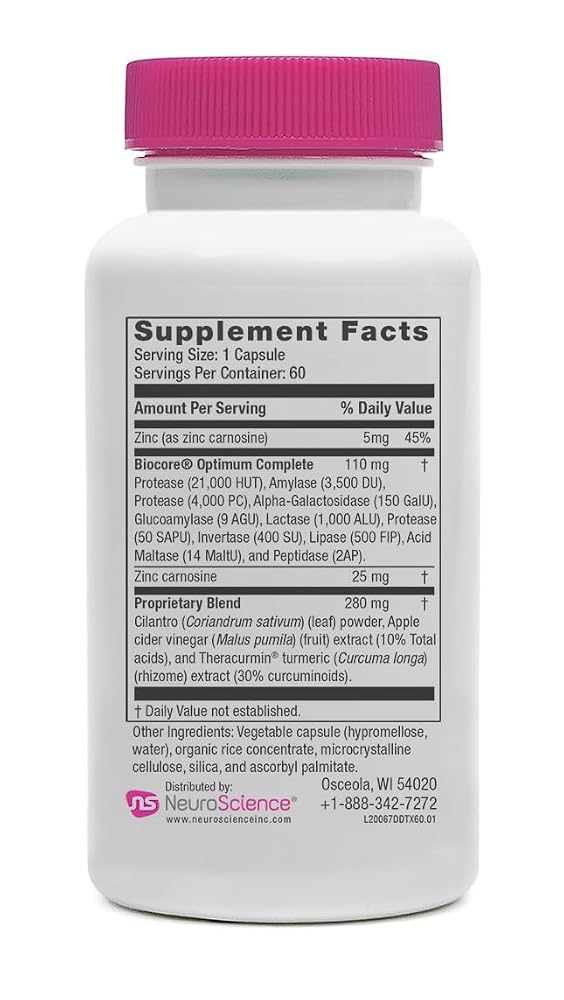 NeuroScience Digest DTX Digestive Enzyme & Immune Support - 60 Capsules - image 2