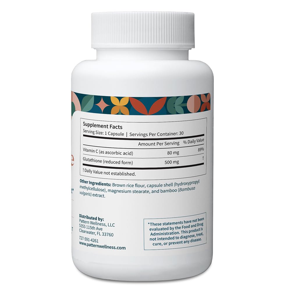 Pattern Wellness Glutathione Supplement - Active Reduced Glutathione