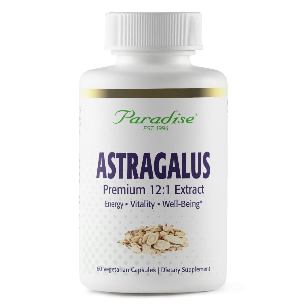 Paradise Herbs Astragalus Extract Vegetarian - 60 Capsules