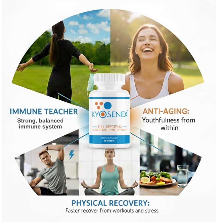 Kyosenex Natural Full Spectrum Thymus Peptide Supplement - 60 Tablets - image 2