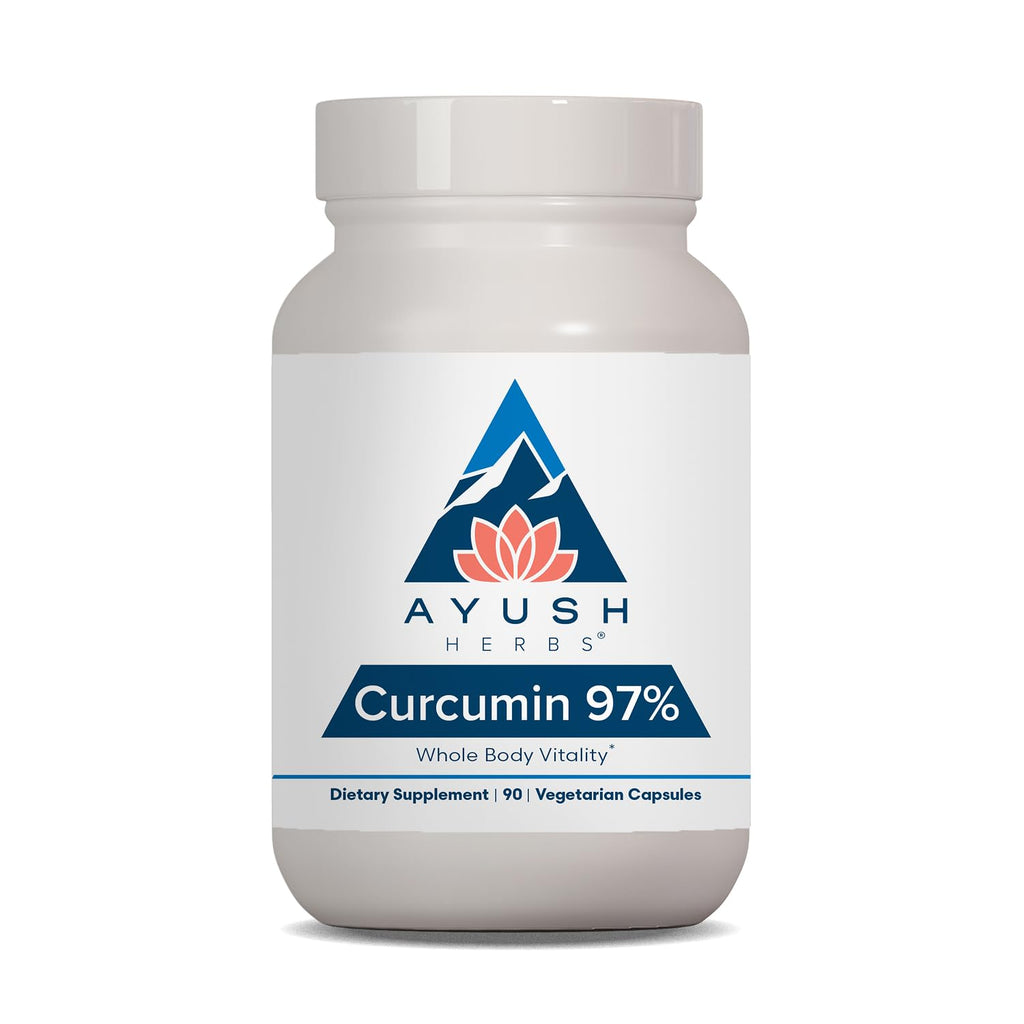Ayush Herbs Curcumin 97% Turmeric Supplement - 90 Capsules