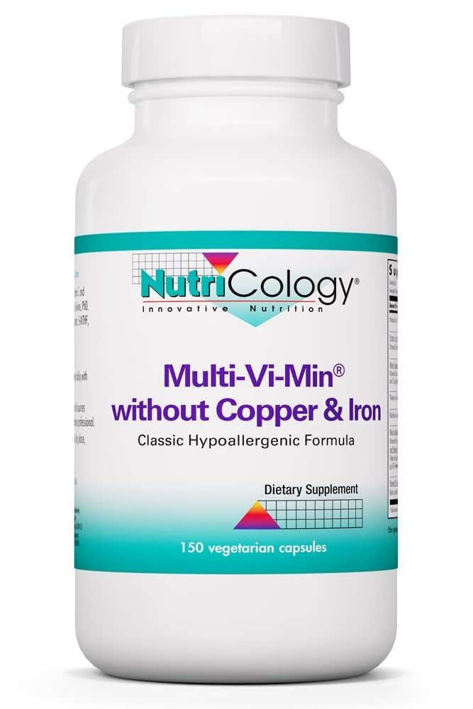 Allergy Research Group Multi-Vi-Min Without Copper and Iron - 150 Capsules