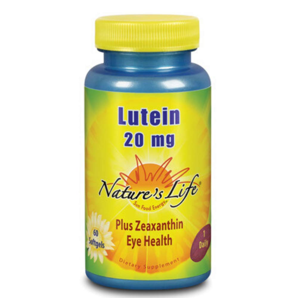 Nature's Life Lutein 20 mg - 60 Softgels