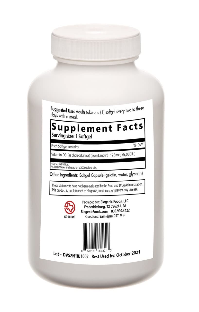 Biogenic Foods Vitamin E 400 IU Natural Softgels - 720 Count - image 2