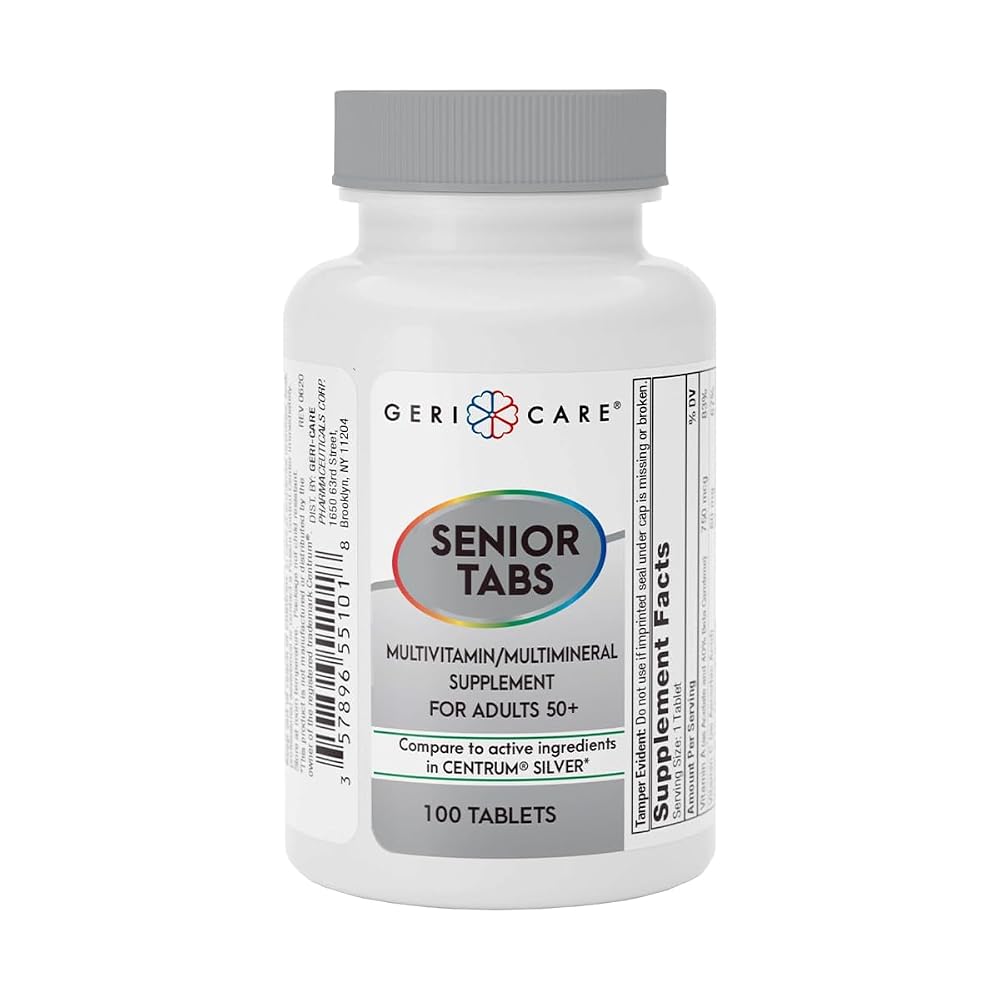 GeriCare Senior Tab 50+ Multivitamin and Minerals - 100 Tablets