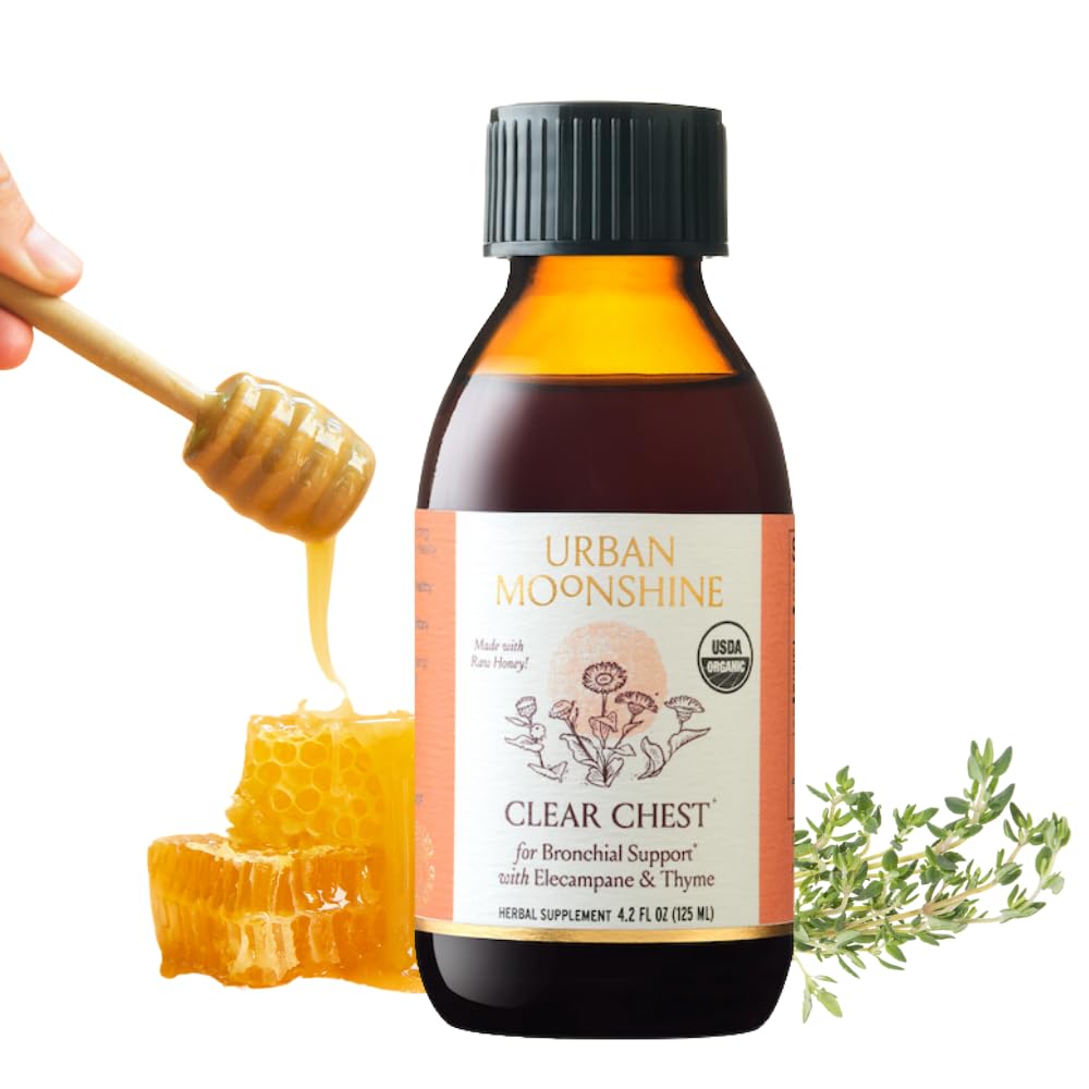 Urban Moonshine Clear Chest Syrup for Clear Lungs - 4.2 Fl Oz