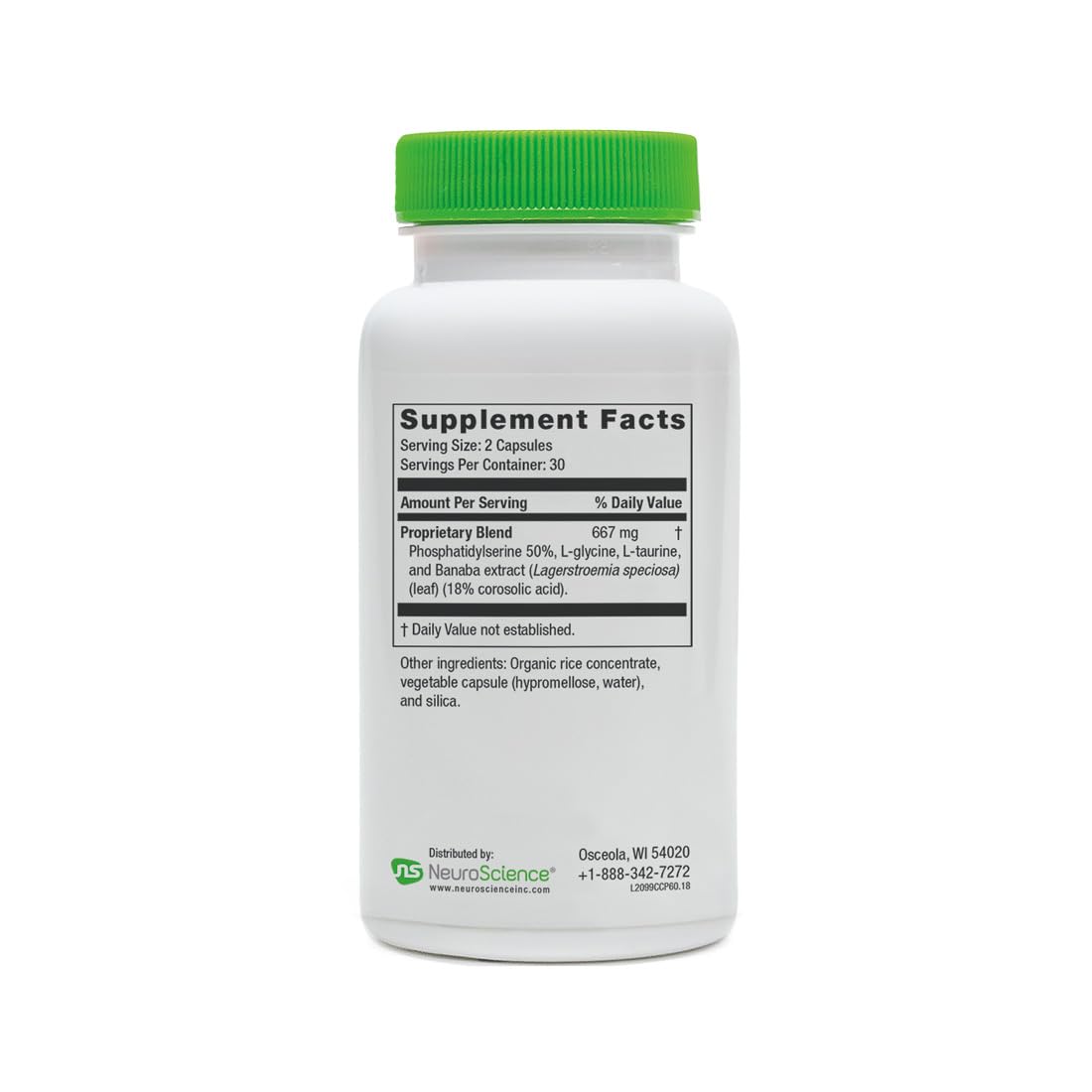 NeuroScience Calm CP Neuro Adrenal Support - 60 Capsules - image 5
