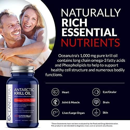 Oceanutra 100% Pure Krill Oil 1000mg
