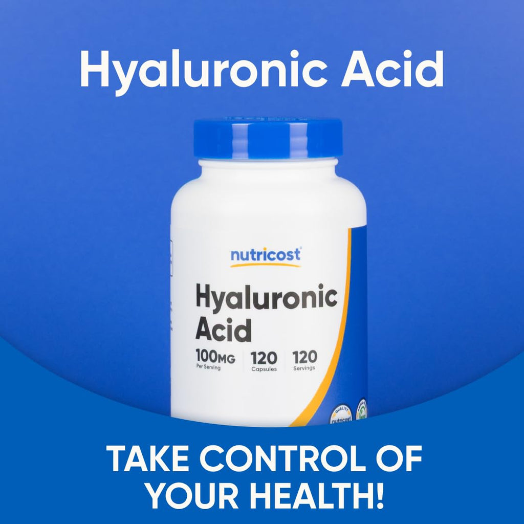 Nutricost Hyaluronic Acid 100mg - 120 Vegetarian Capsules - image 5