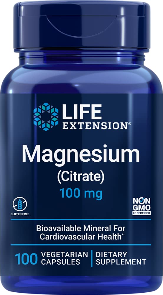 Life Extension Magnesium Citrate 100 mg - 200 Capsules