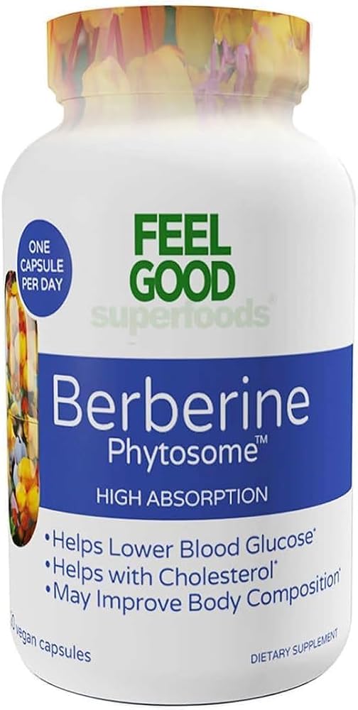Feel Good Superfoods Berberine Phytosome - 120 Vegan Capsules